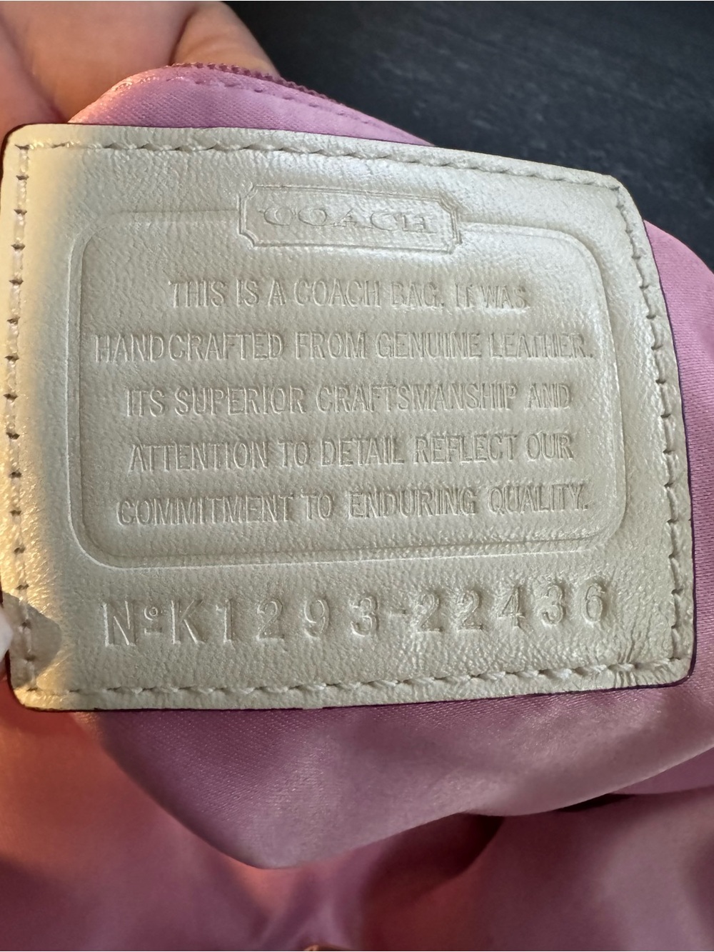 Coach Poppy Eyelet fold over shoulder / crossbody OBO - Picture 3 of 8